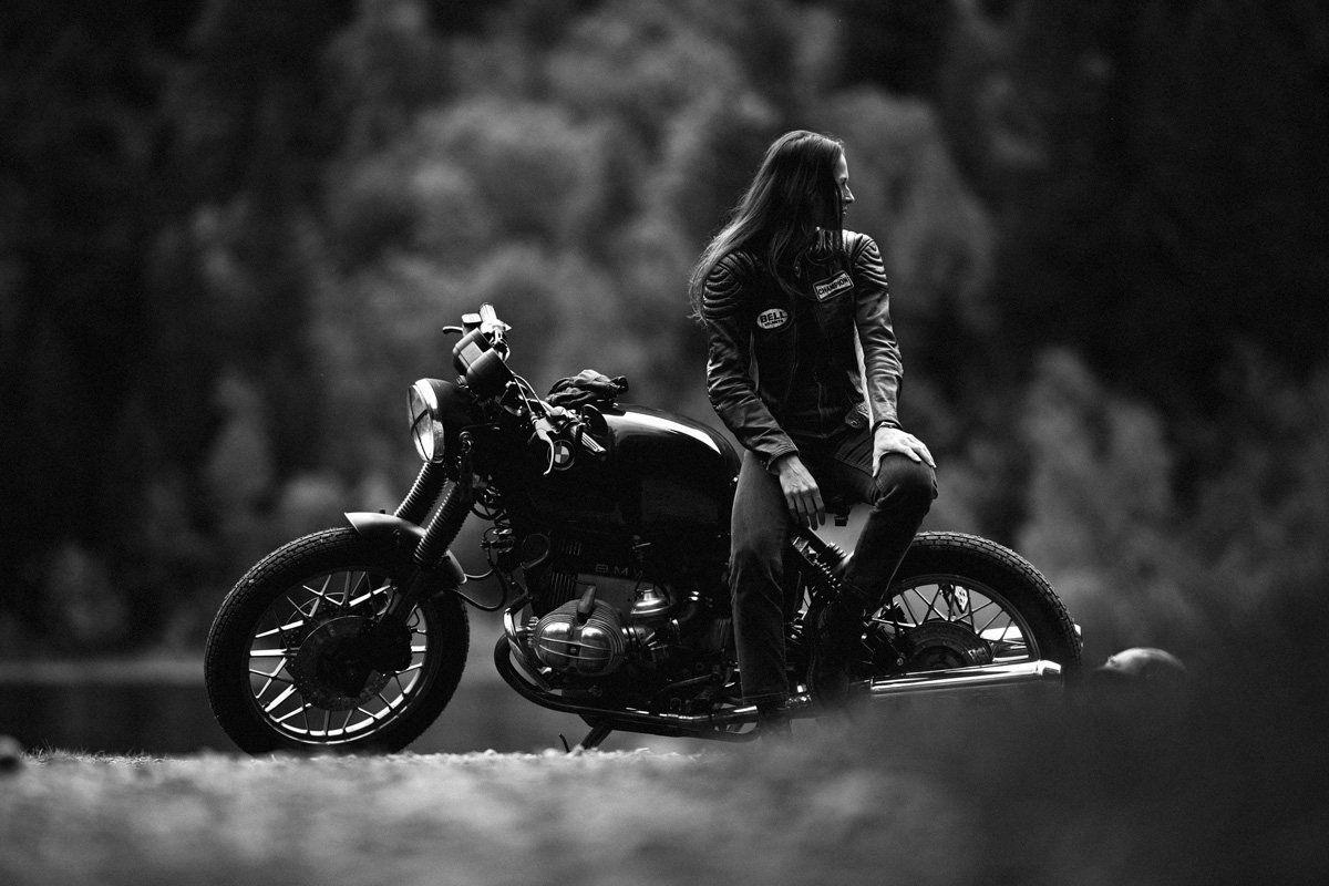 portrait Moto bmw Lac de Derborence