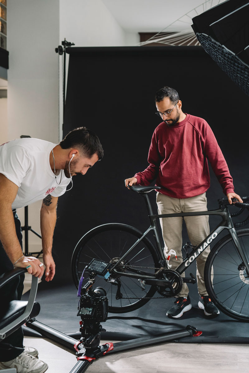 Valentine Rousseau  cycliste backstage