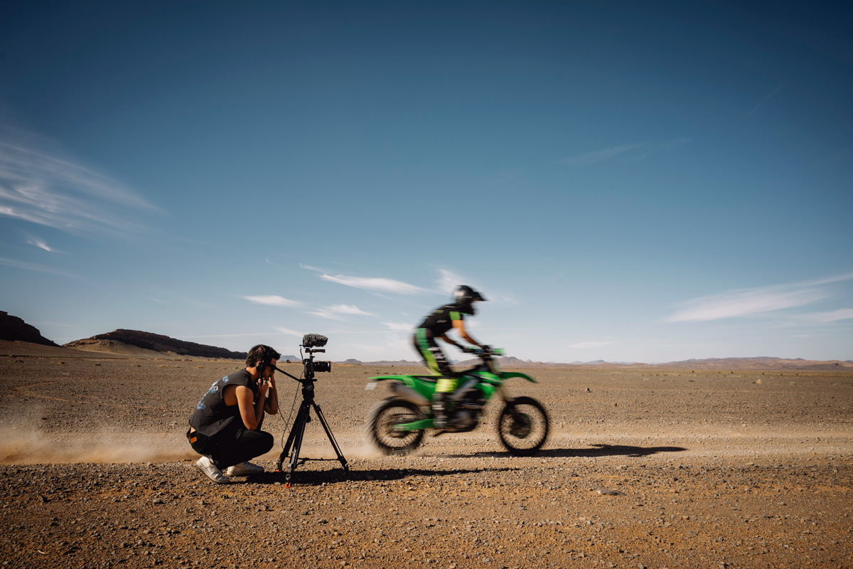 Motocross desert Marroc sport backstage