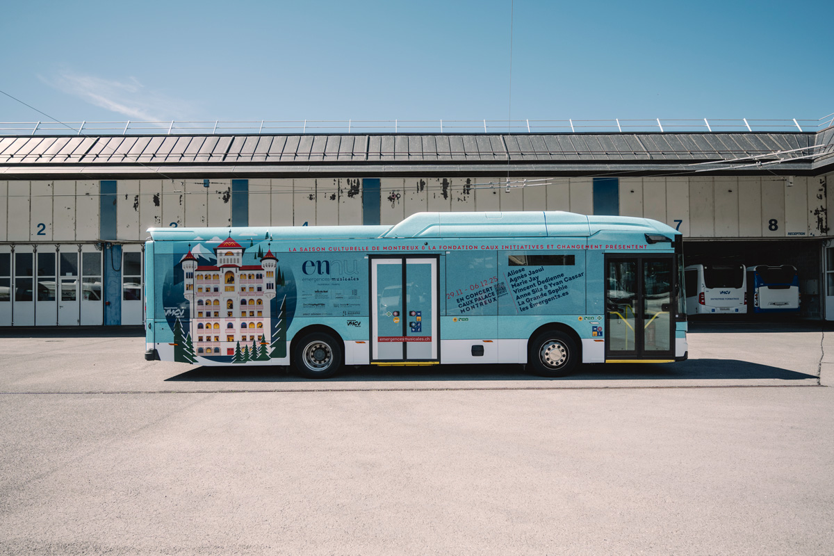 Bus des transports publics VMCV en  Suisse romande