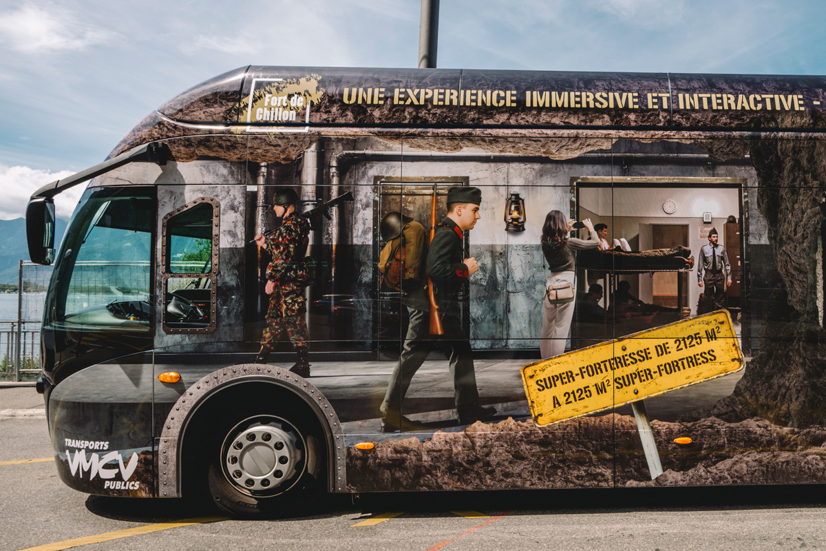 Bus des transports publics VMCV en  Suisse romande