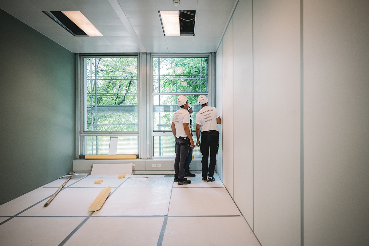 photo travaux siege vaudoise assurances